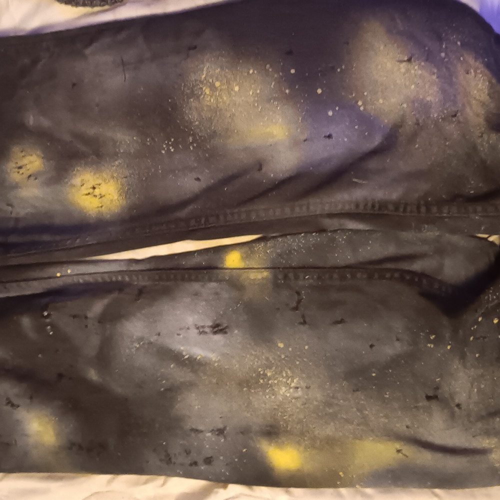 Black and Yellow Splatter Pants